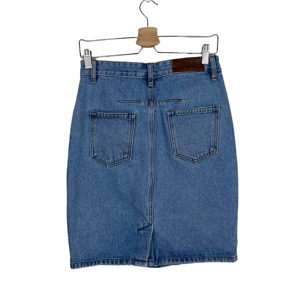 Objects Without Meaning Denim Pencil Skirt Size 27 - Picture 8 of 10